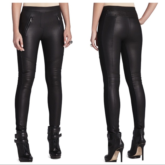 BCBGMaxAzria Pants - BCBGMaxAzria ‘Kalin’ Faux Leather Moto Leggings S